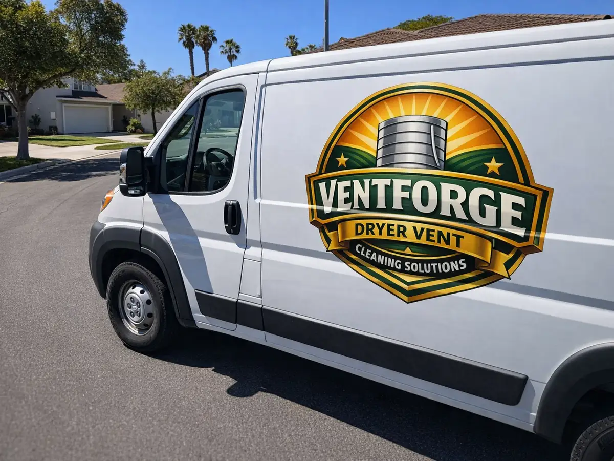 Service van arriving on a Escondido, CA street — local same-day coverage